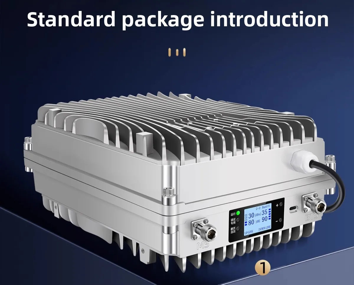 High-power 4G5G mobile phone signal amplifier enhances plus reception, triple play repeater