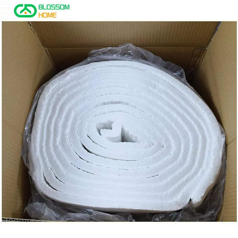 NEW 1650℃ High Temperature Resistance Zirconium Bearing Ceramic Fiber Blanket Fire Resistant Insulation Cotton 50mm 60mm Thick