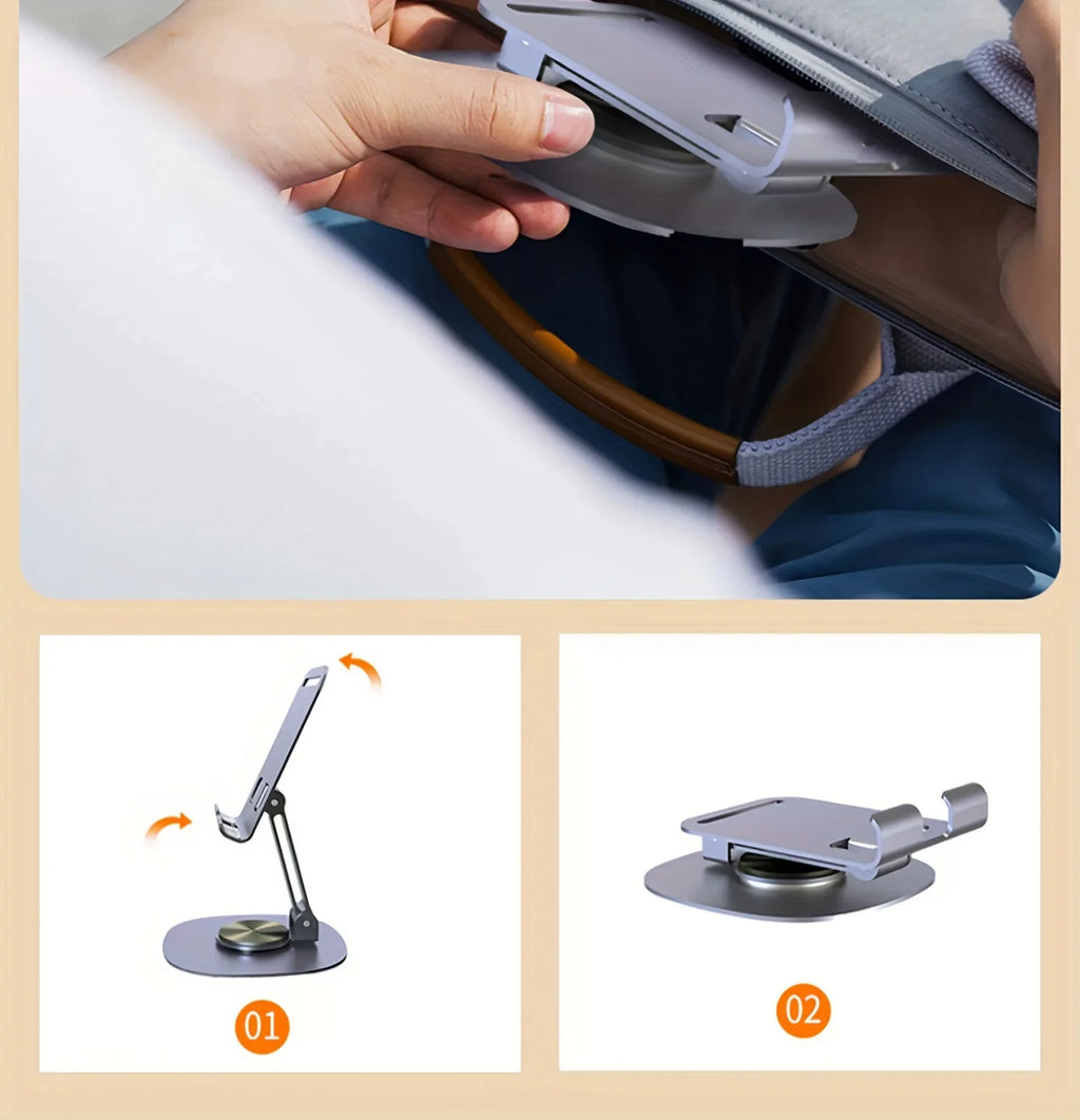 Metal 360 degree Rotating Mobile Phone Stand Desktop Lazy Stand For iPad Universal Folding TV Live Foldable Stand