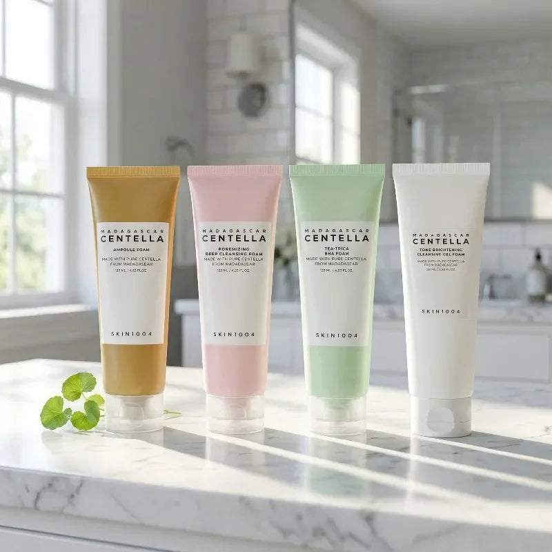 Korean Centella Series Face Cleanser,Tone Brightening Gel Foam,Poremizing Deep Cleansing Foam Gentle Face Washing Products 125ml