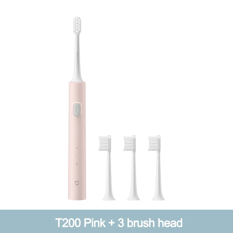 MIJIA T200/T200C Sonic Electric Toothbrush,2 Mode,2 Brush Heads,Whitening Toothbrush,USB‑C 25 Day Battery,IPX7 Waterproof