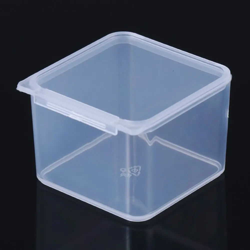 Mini Plastic Box Rectangular Translucent Packing Box Dustproof Durable Strong Jewelry Button Sundries Storage Case Container