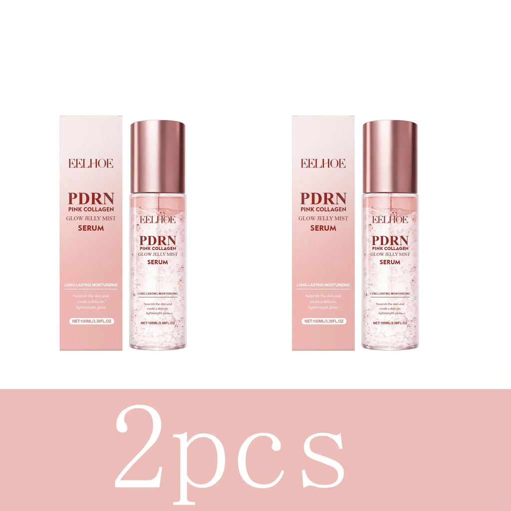 2026 PDRN Pink Collagen Glow Jelly Mist Serum Collagen Essence Spray Nourish Moisturiz Face Serum Toner Improve Drying Skin Care