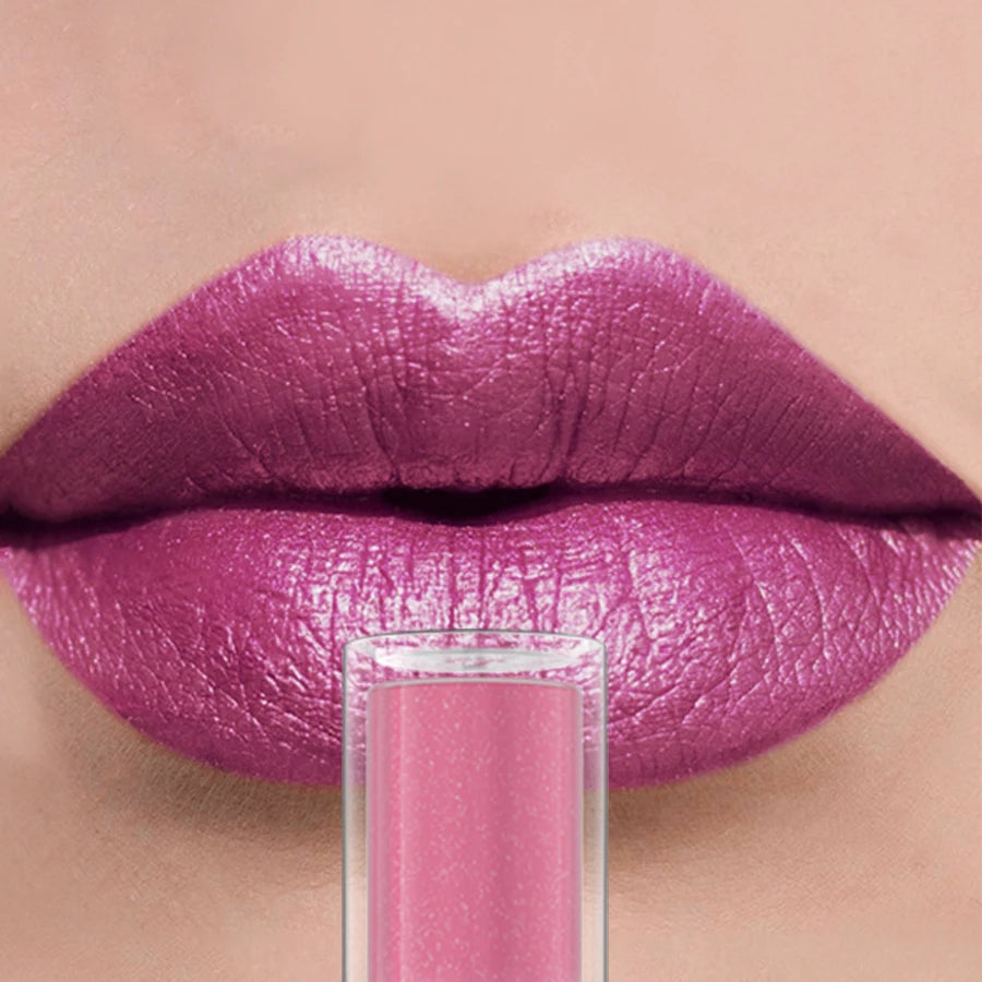 Waterproof Glitter Lip Gloss Shimmer Lip Glaze Liquid Lipstick Makeup Gift for Women Lip Oil Lip Tint Moisturizing Lip Balm Cosm