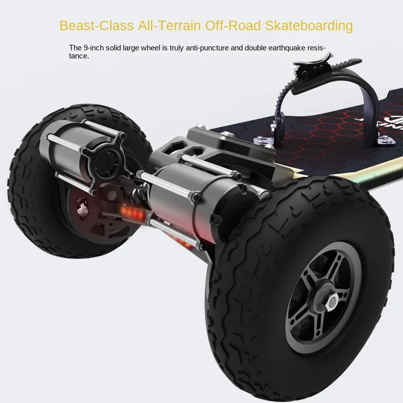 Jking Mars All-Terrain Electric Skateboard Remote Control Off-Road Four-Wheel Drive For Suspension Walking Belt