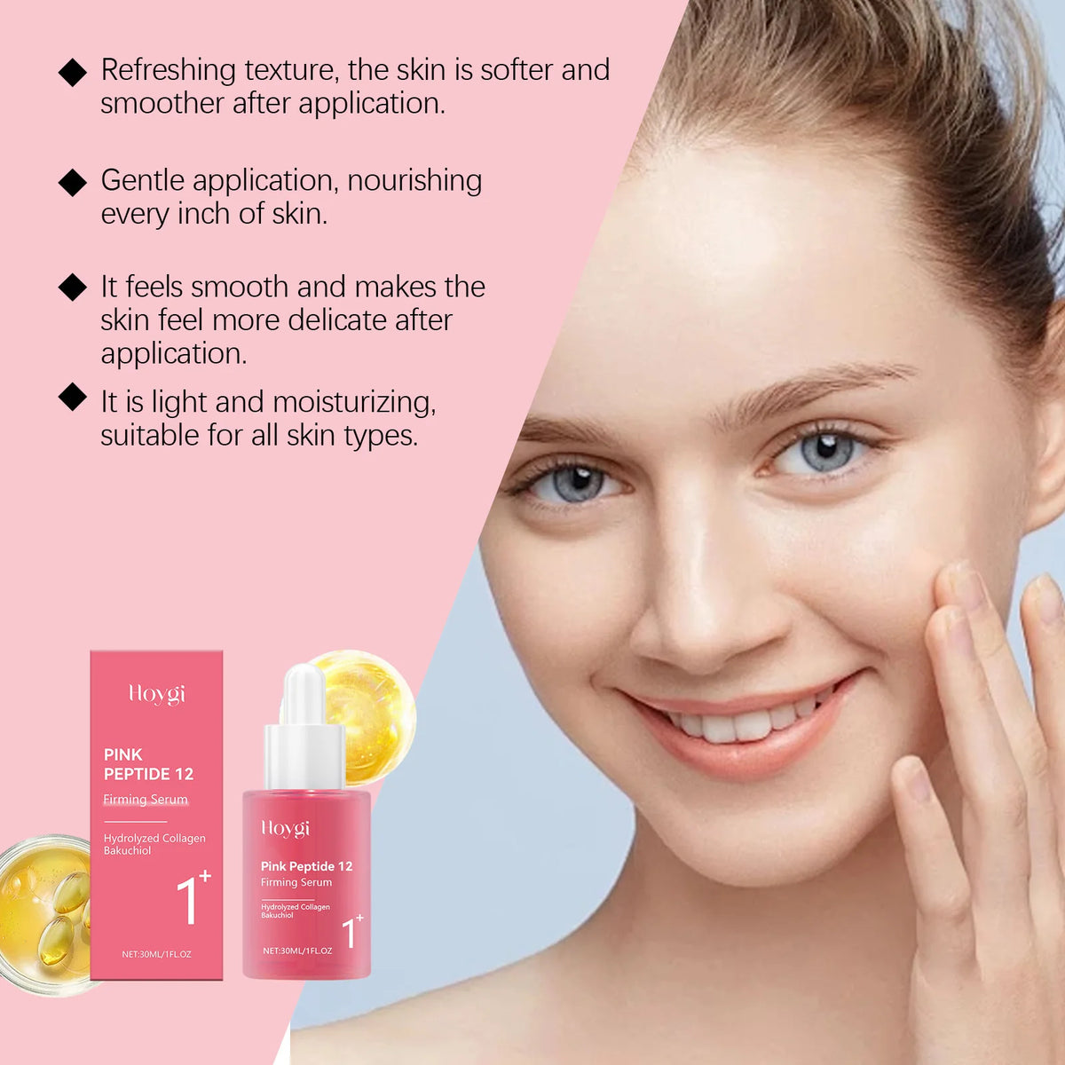Gentle Niacinamide Moisturizing Firming Serum - Long-Lasting Hydrating Care for Elastic, Smooth & Supple Facial Skin