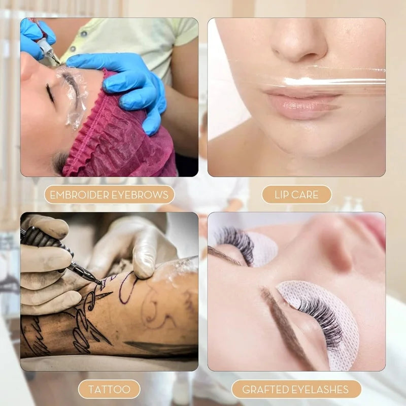 1/5/10p Tattoo Eyebrow Microblading Preservative Film Plastic Wrap/Box 42mm*200m Tattoo Accessory Semi Permanent Makeup Supplies
