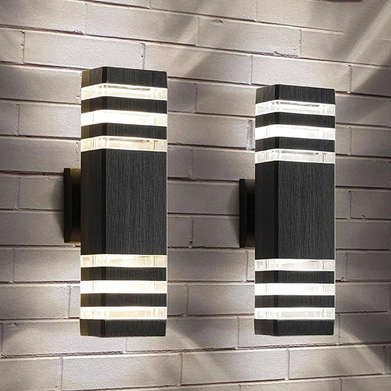 Outdoor LED Wall Lights E27 Up Down Exterior Wall Sconce IP65 Waterproof Led Sconce Lamp for Porch Front Door Garden Wall Lamp