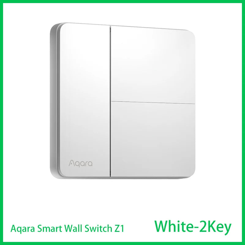 Aqara Z1 Smart Wall Switch ZigBee 3.0 More Control Switch Single Live/Neutral Wire Key Light Button for Smart Home HomeKit APP