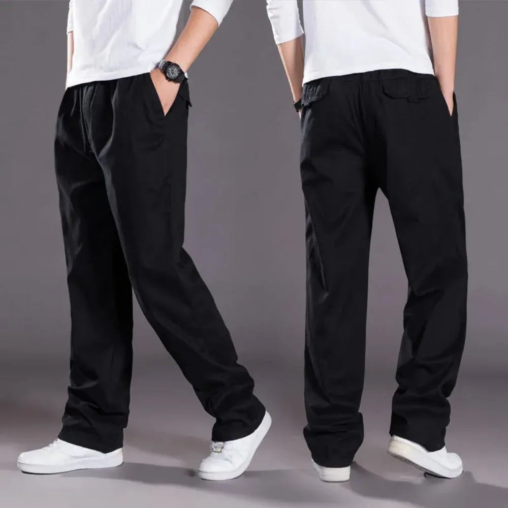 2026 Men's Cargo Pants Summer Spring Cotton Work Wear New In Large Size 6XL Casual Climbing Joggers Sweatpants Hombre