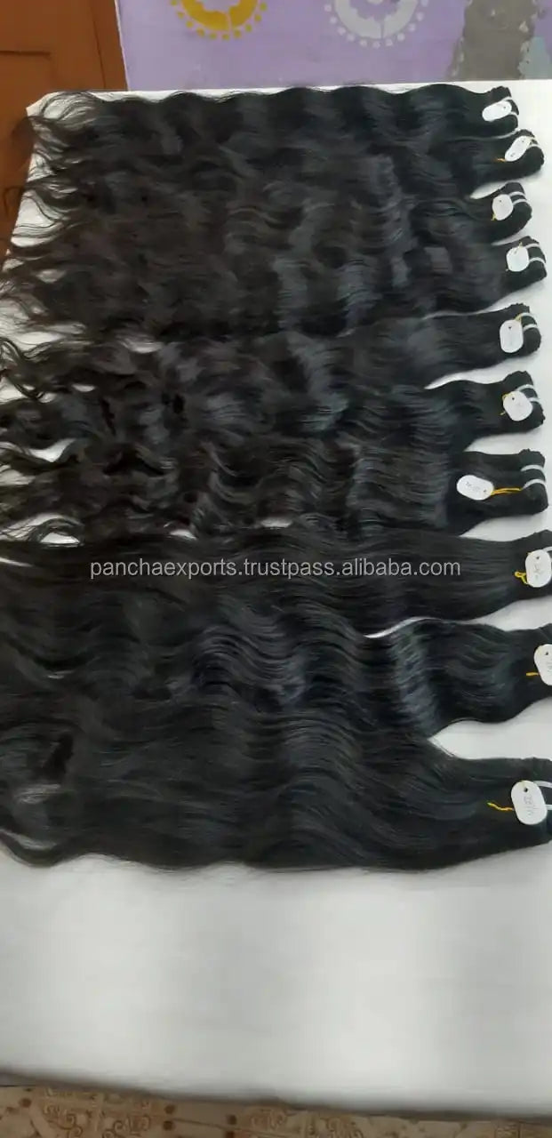Wholesale 12A 100% Human Virgin Cuticle Aligned Raw Indian Hair Bundle Unprocessed Natural Hair Color