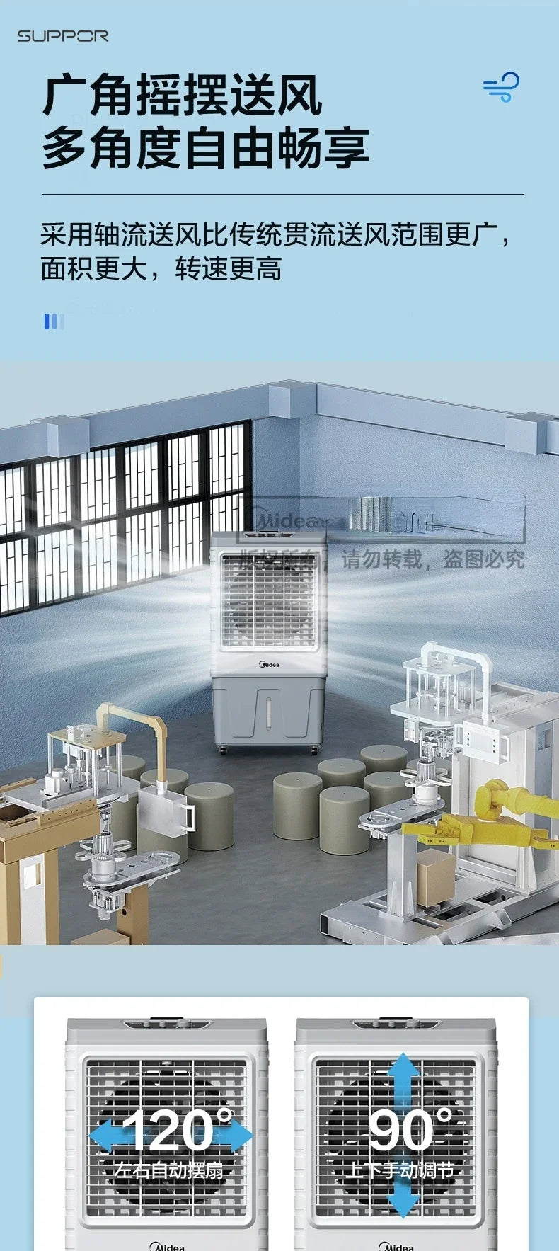 Electric fan floor-standing household air cooler air conditioner household air cooler room