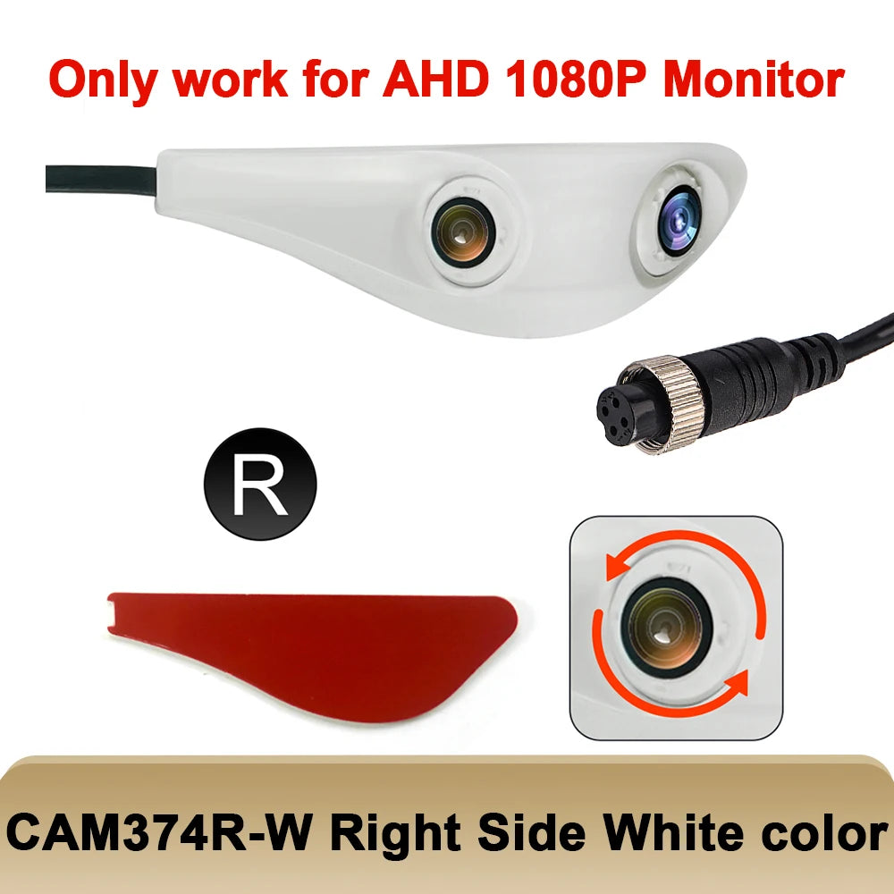 Carsanbo Motor Vehicle Dual Lens Camera Aviation Head Interface HD AHD1080P Camera Only Supports 1080 Monitor Use Car Camera