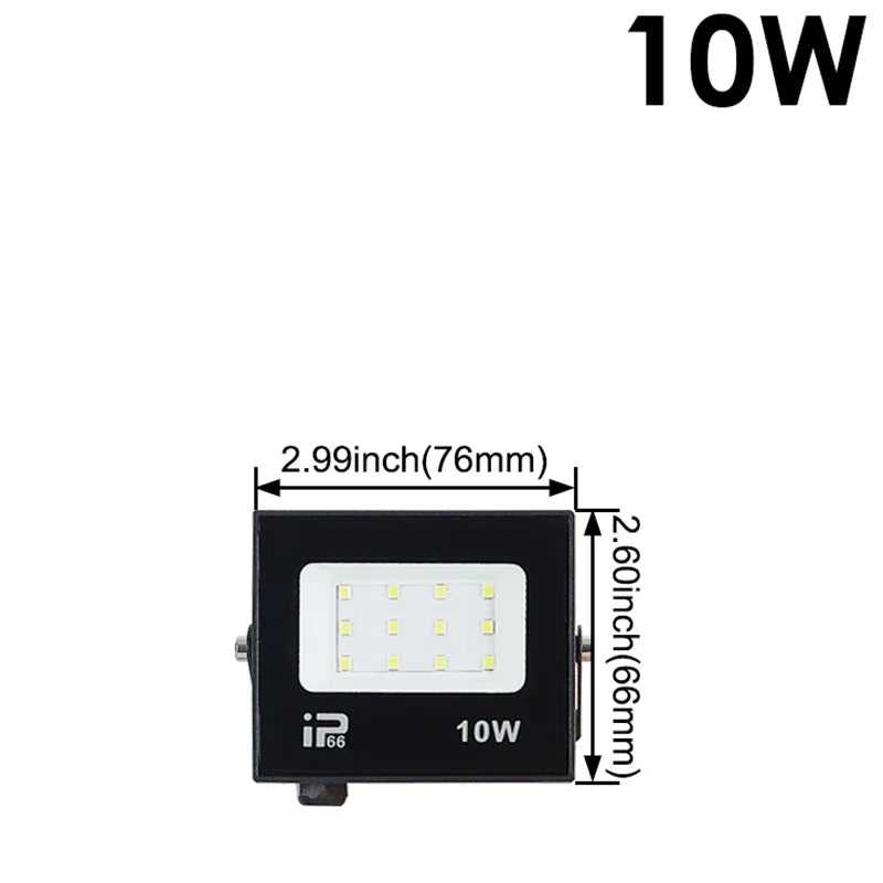 LED Flood Light Spotlight 100W 150W 200W Outdoor Lighting 6500K Waterproof Garage Gym Street Gate Wall Lamps Floodlights AC220V