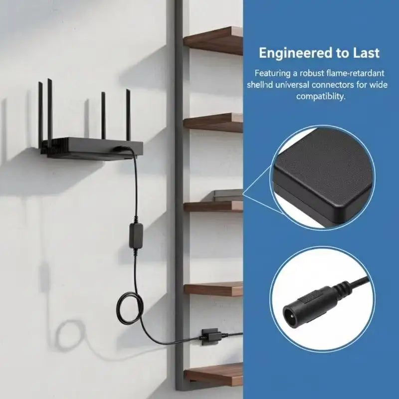 Router Automatic Reboot Cable 24H Auto Reset Multi Voltage Support For Home Office Wifi Routers