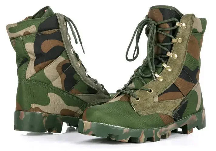Male Outdoor Training Combat Hunting Boots Spring Autumn Men Jungle Hiking Sports Climbing Camping Breathable Camo Desert Shoes