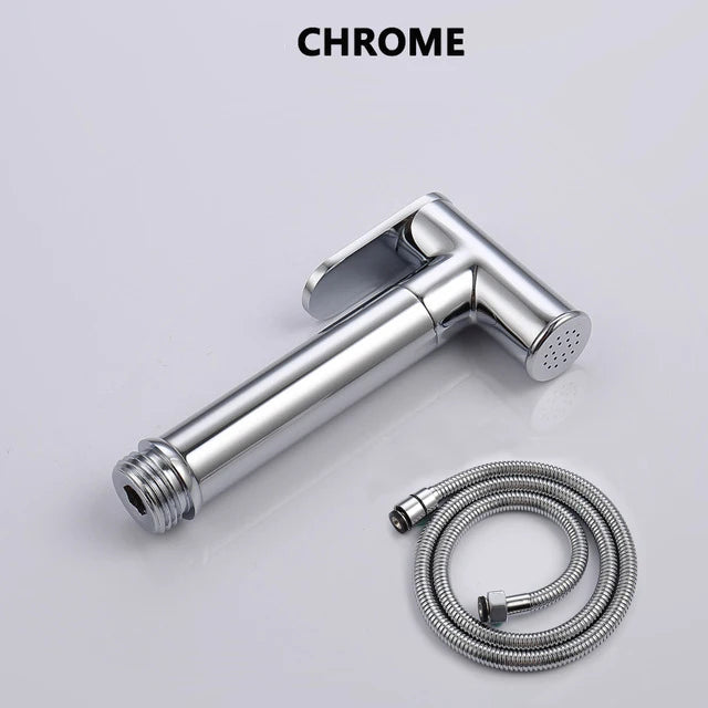 Brass Handheld Toilet Bidet Sprayer Set Accessories Black Bidet Faucet for Bathroom Sprayer Shower Head Self Cleaning White