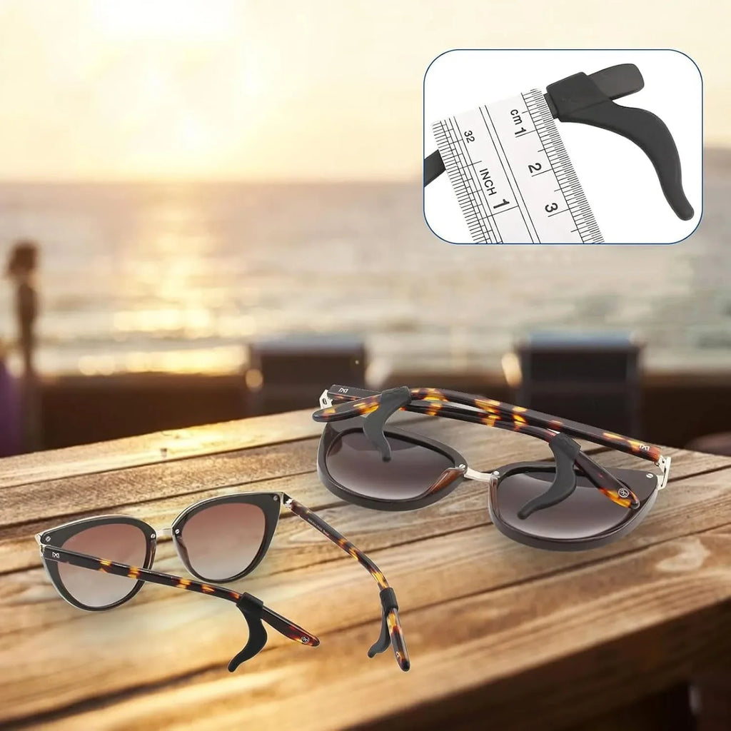 Soft Silicone Ear Hook Anti-slip Glasses Leg Grip Anti-fall Holder Ear Sleeve Bracket Fastener Transparent Eyewear Accessories