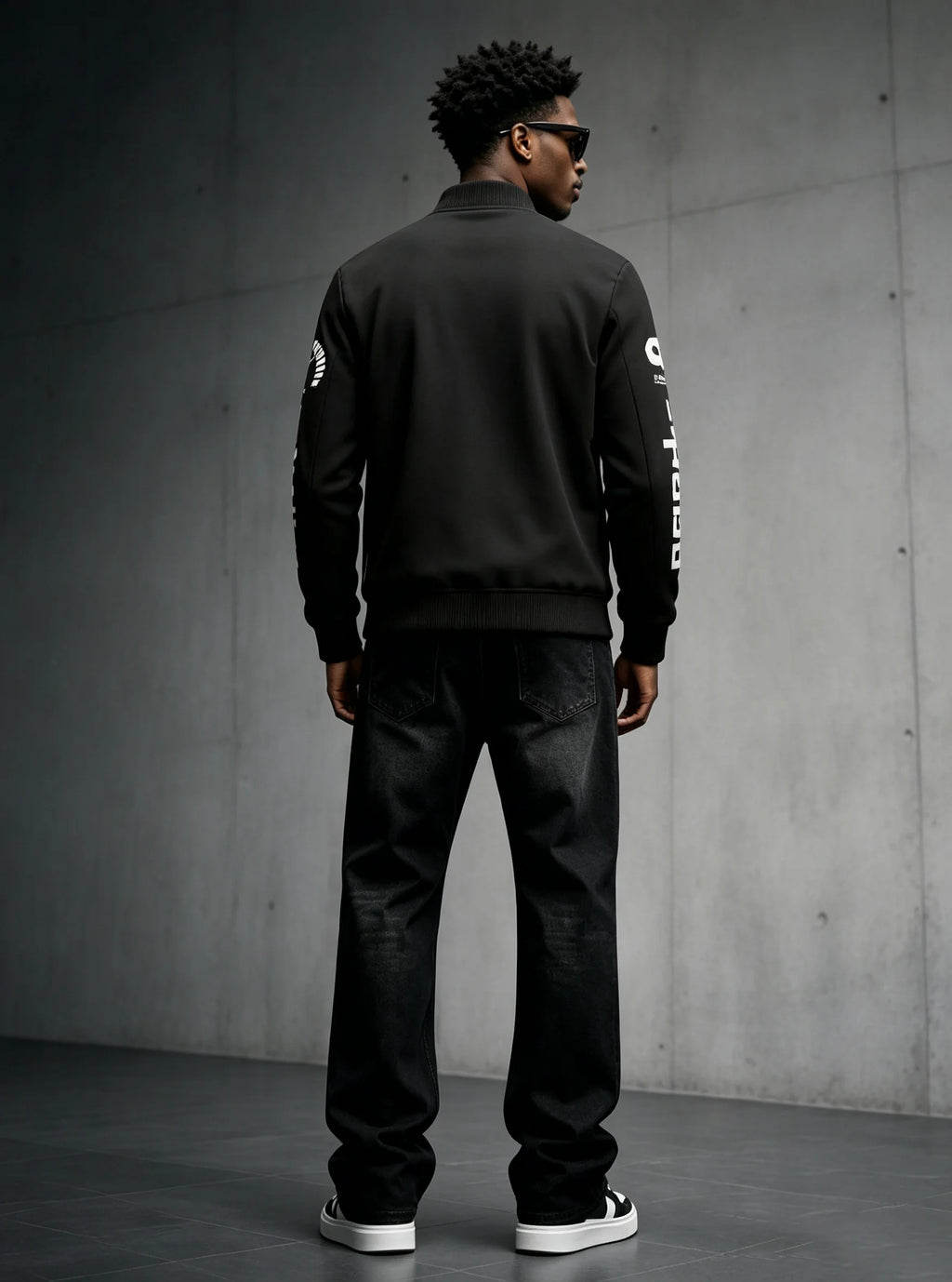 Men's pilot jacket with zipper pocket, casual baseball collar, outdoor sports pilot jacket
