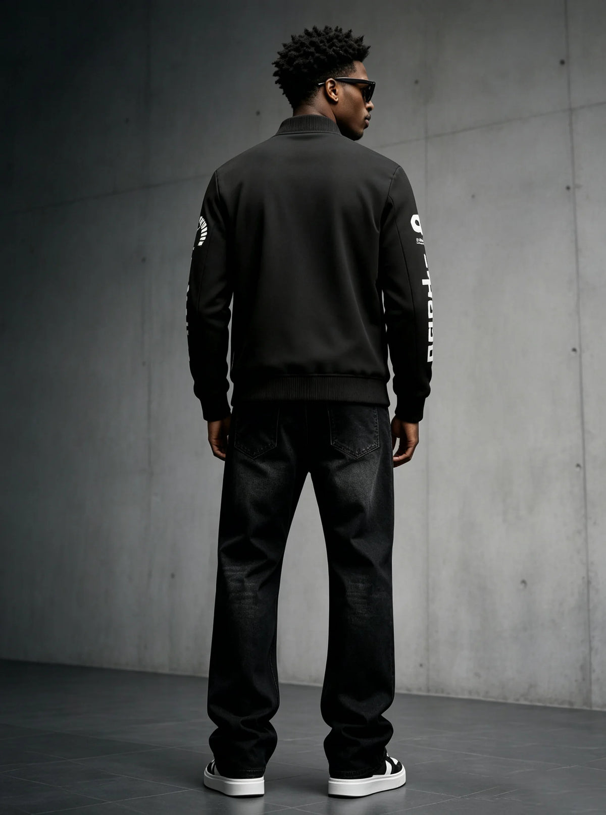 Men's pilot jacket with zipper pocket, casual baseball collar, outdoor sports pilot jacket