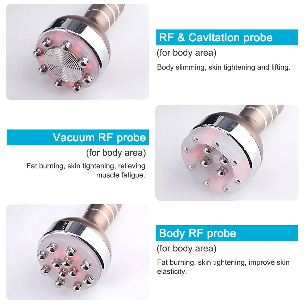 hot 6 in 1 vaccum 40k or 80k cavitation body slimming machin portable body  burner body Shaper Weight Loss spa machine 5.0