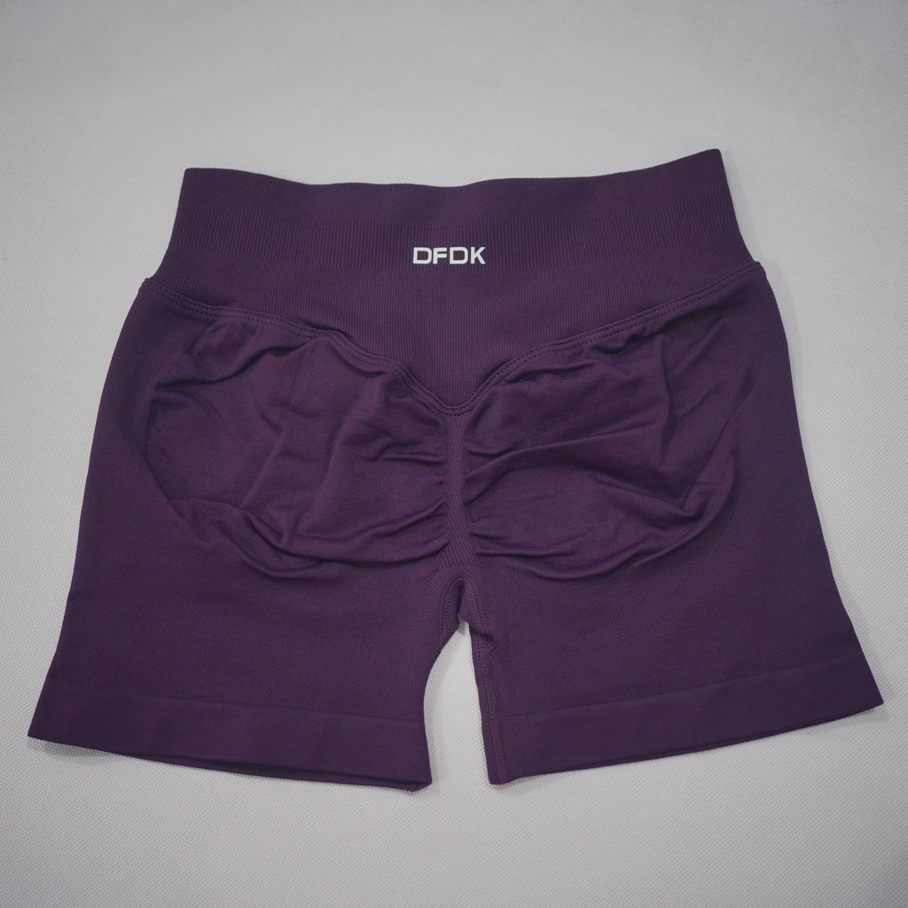 DFDK Women High Waist Yoga Shorts Scrunch Butt Lift Squat Proof Push Up Workout Shorts Gym Running Fitness Athletic Shorts