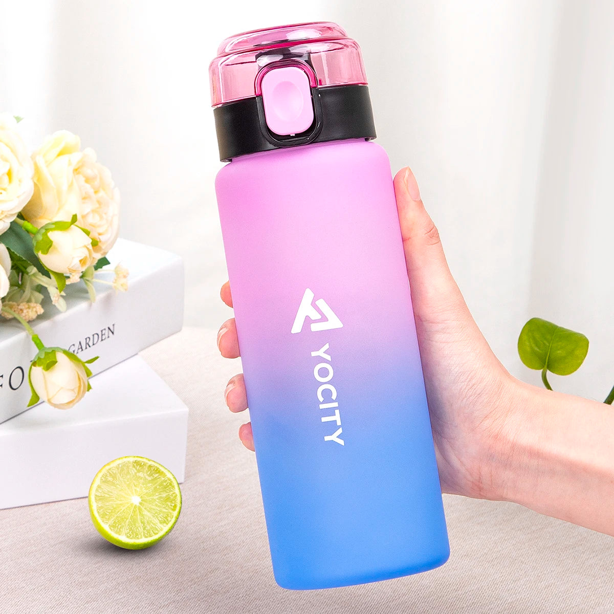 750ml Tritan Frosted Gradient Water Bottle for Drinking Portable Sport Tea Coffee Cup Kitchen Tools Kids Water Bottle School