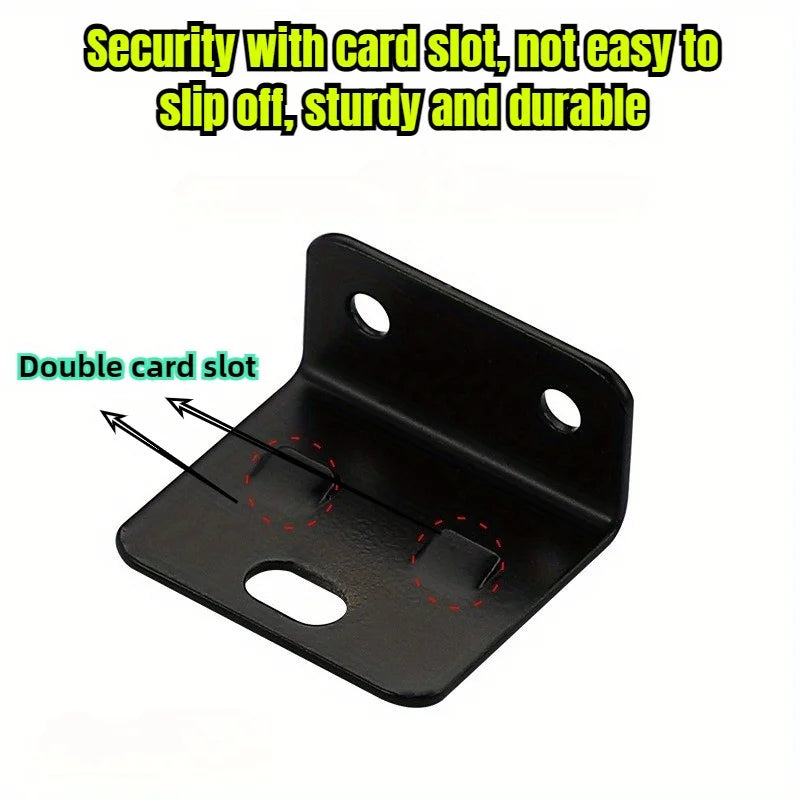 4 Pair Metal Fixing Buckle Two in One Insert Furniture Laminate L Shaped 90 Degree Connector Bracket Hardware Easy Install Home