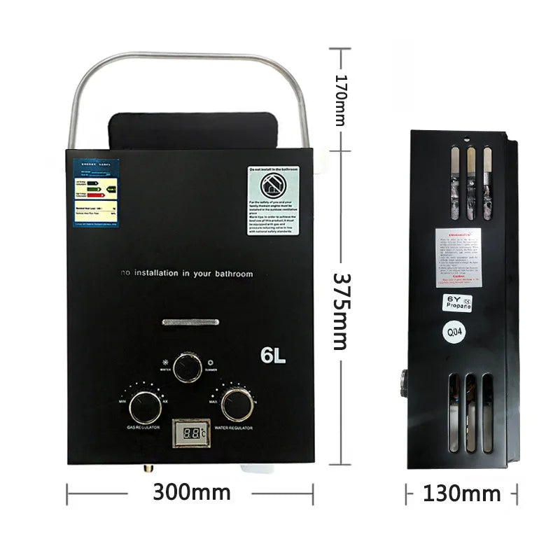 Outdoor Portable Water Heater Camping RV New Explosion