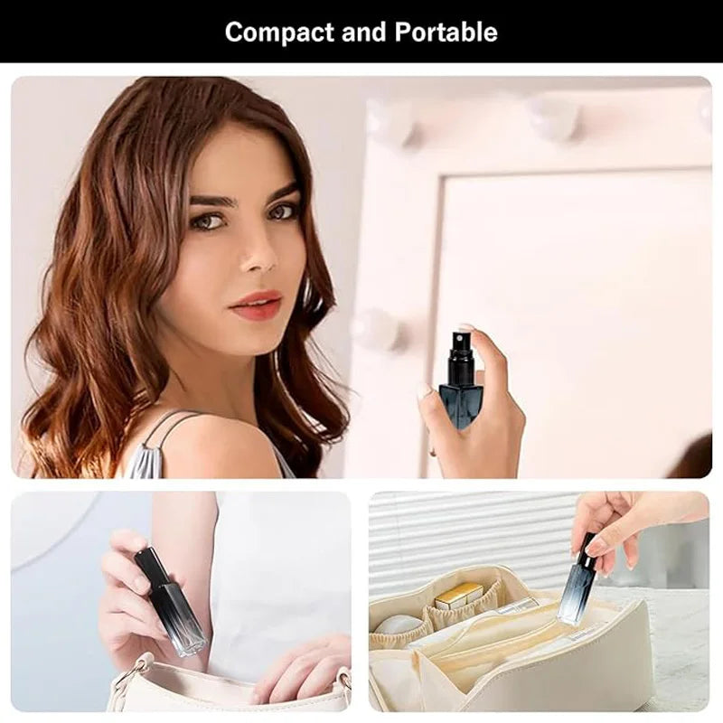 1/2Pcs Refillable Perfume Bottle Kit 10ML Mini Glass Perfume Containers with Funnel Leak-proof Atomizer Pump Bottle Toiletries