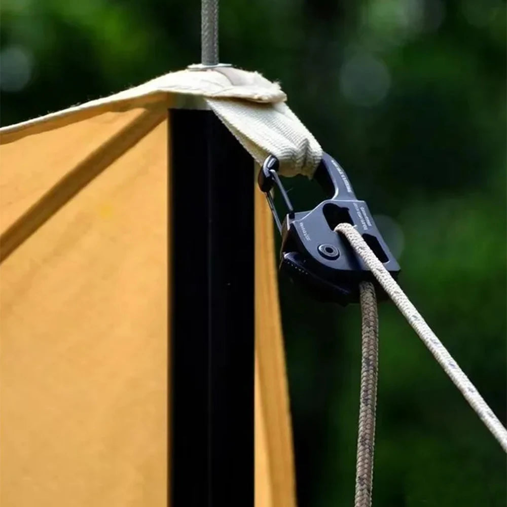 Tent Rope Adjuster Rustproof Aluminum Alloy Quick Release Self-Locking Lightweight Portable Outdoor Camping Accessories