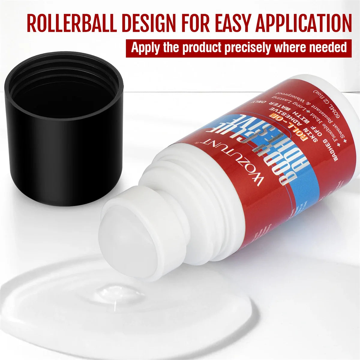 Multi-use Body Adhesive for Bond Wig Clothing Super Sticky Anti-Exposure Clothes Glue Invisible Stain-free Rollerball Skin Glue