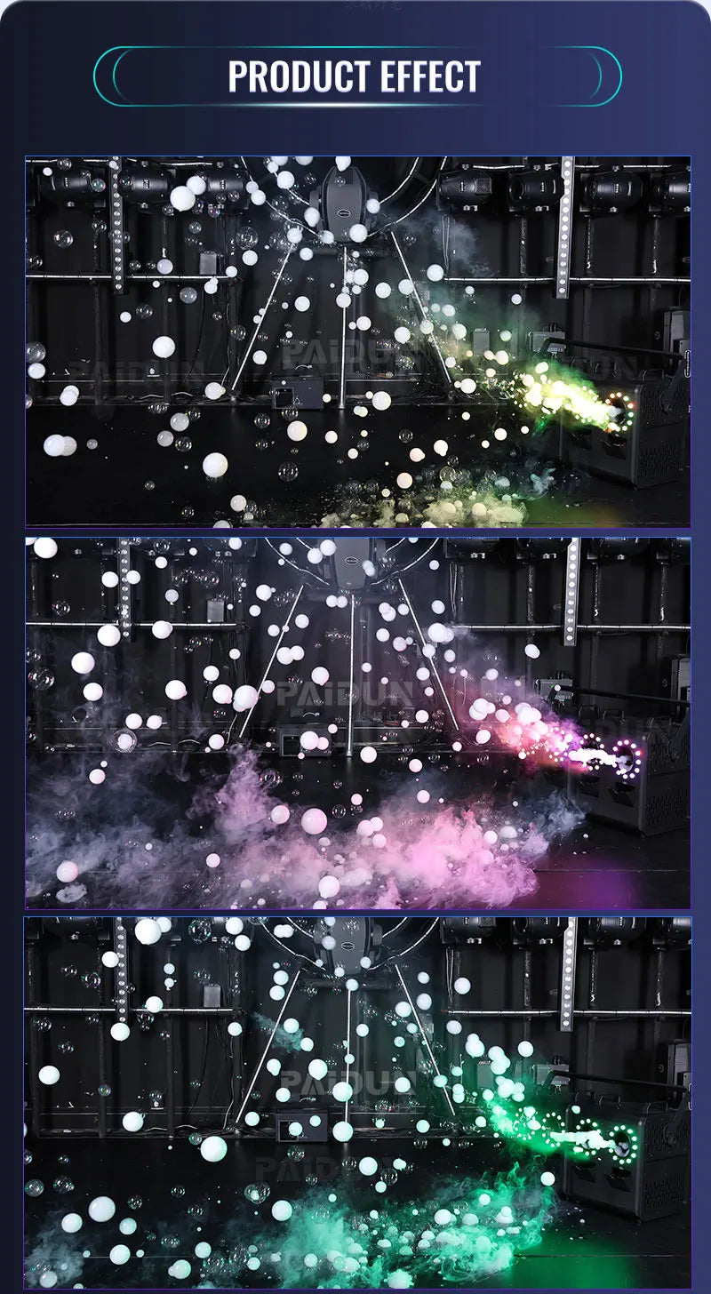 2026 Smoke Bubble Machine LED Fast Smoke Large Continuous Bubbles Fog Bubble Maker For Wedding Party Bar Nightclub Outdoor Event