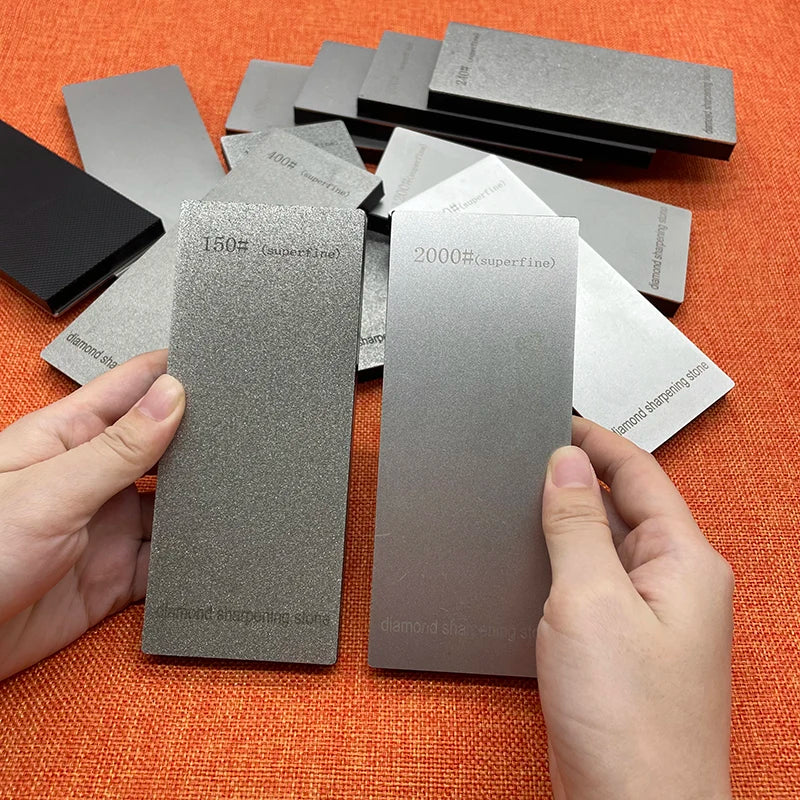 180# 400# 1000# 3000# Diamond Whetstone with Base Home Kitchen Knife Sharpening System Professional Outdoor Sharpener Stone Hot
