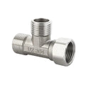 Durable Stainless Steel 3 Ways Valve Shower Faucet Converter T Adapter Spray Nozzle Water Splitter Shower Valve Bathroom