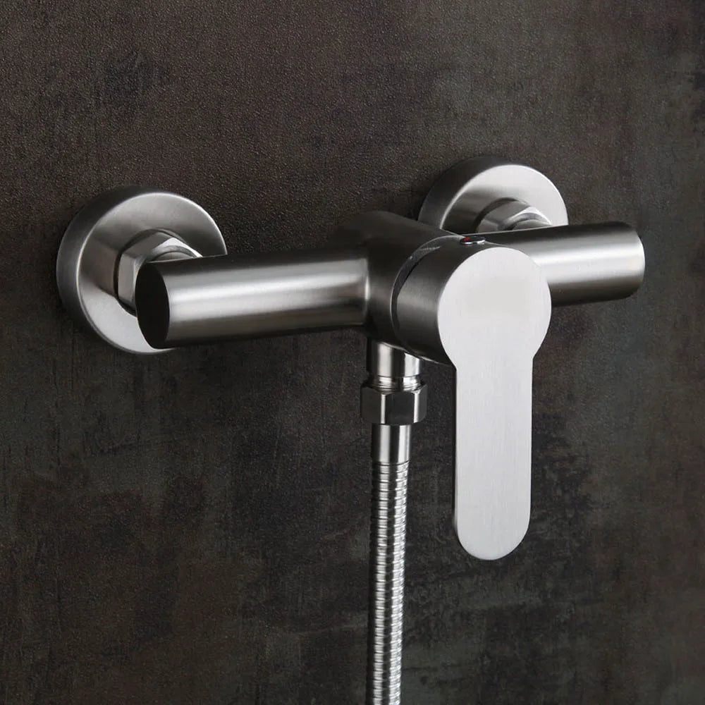 Shower Faucet Stainless Steel Hot Cold Water Tap Thermostatic Mixer Bathtub Wall bathroom Accessories Complete Cabin Systems