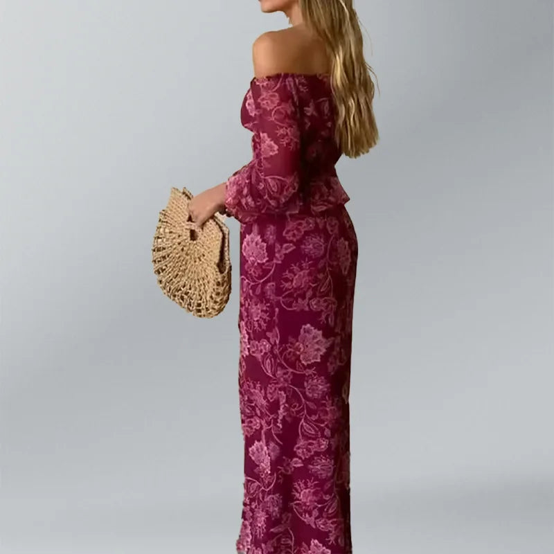 New Spring/Summer Women's Fashion Casual Sexy Sleeveless Printed V-neck Waist Folding Bag Hip Dress