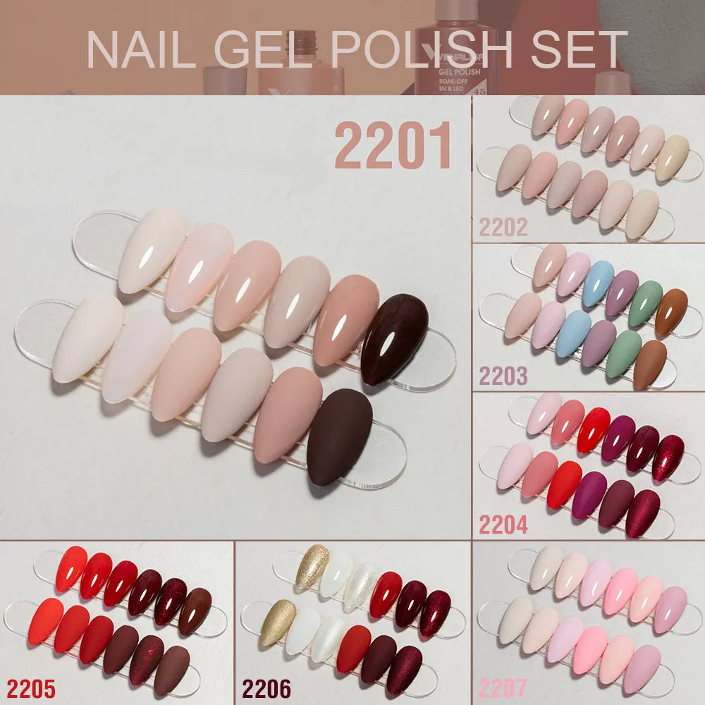 Venalisa Nail Gel Polish Fall Nail TPO FREE Long Wear Semi Permanent Soak Off UV LED Gel Nail Polish Gel Lacquer