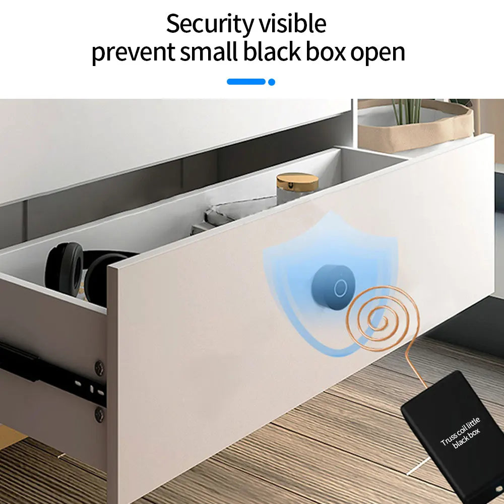 Smart Biometric Fingerprint Home File Drawer Cabinet Lock Keyless Invisible Furniture Wardrobe Electronic Locks Emergency Charge