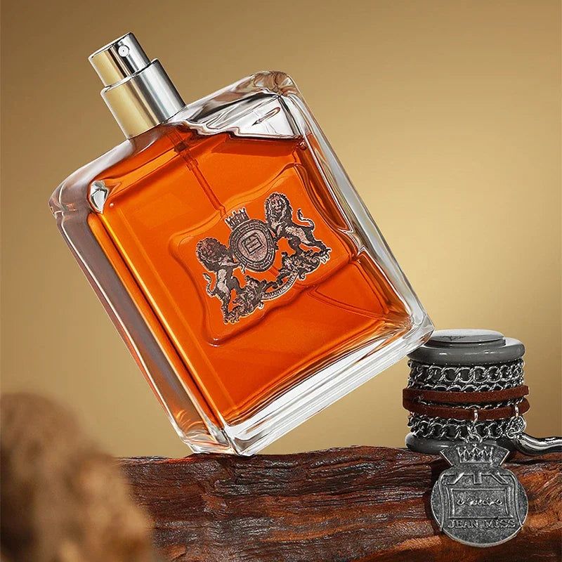 Russian Popular Sandalwood Men's Perfume,luxury Wild Captivating Leather And Cedarwood Notes Perfume,with Amber/musk/ebony Woody