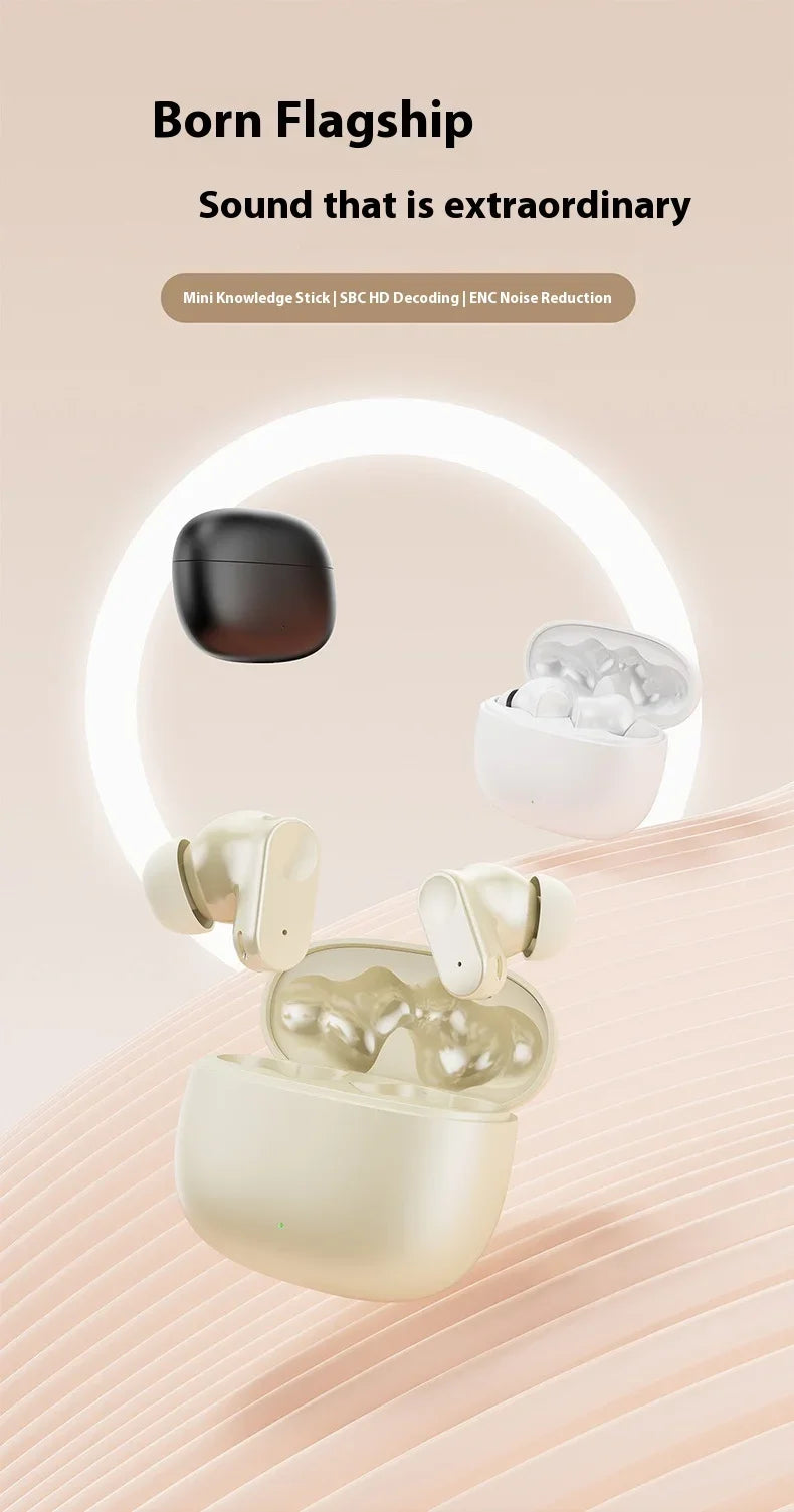 Wireless In-Ear Earbuds Lightweight Comfort Fit Headphones IPX5 Waterproof Enhanced Sound Bluetooth 5.3 Earphones for Sports