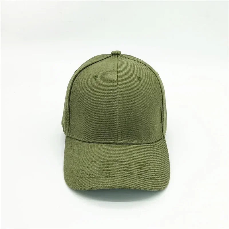 Adult solid acrylic baseball cap Curved visor hats Men women casual plain trucker cap Adjustable sun hats casquette  Dad hats