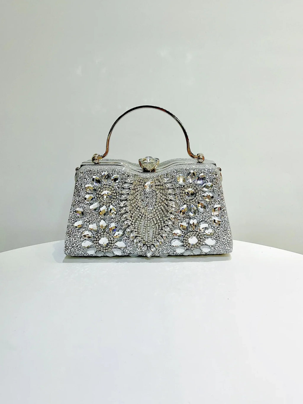 Rhinestone Women Evening Clutch Shiny Dinner Party Handbag Match For Dress Shoulder Crossbody Bag Cosmetic Phone Storage