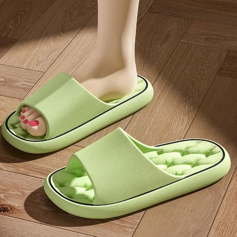 Fashionable Super Light Women's Slippers Anti-Slip EVA Elastic Shoes Colorful Sneakers In Door Bathroom Flip Flops
