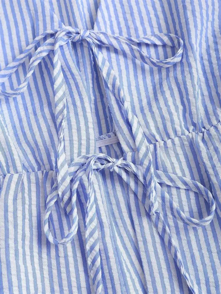 Vacay Pure Color Stripe Loose Summer Set Casual Versatile Holiday Outfit Women's Fashion Set Long Pants Sleeveless European S...