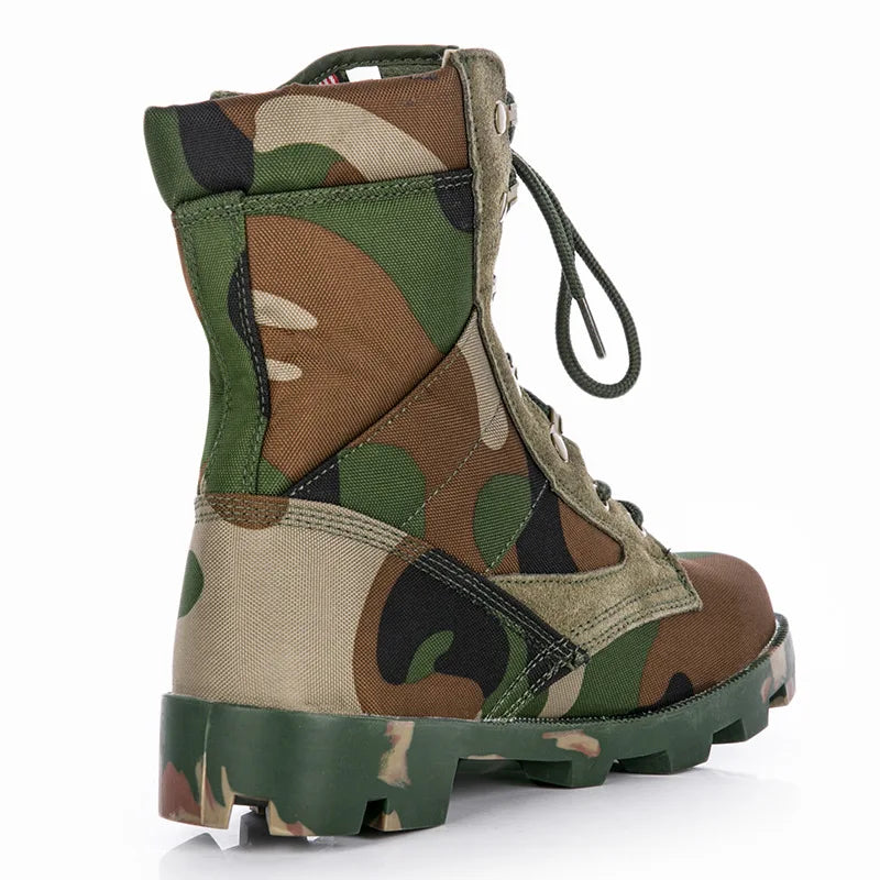 37-48 Training Boots Outdoor Hiking Climbing Shoes Green High Top Desert Boots Work Security Shoes