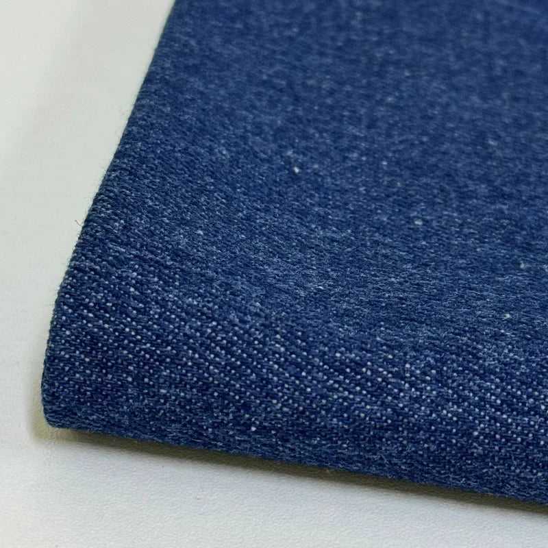 Twill Cotton Denim Fabric By The Meter for Jeans Clothes Dresses Handbags Shoes Hats Sewing Cloth Wearable Blue Black
