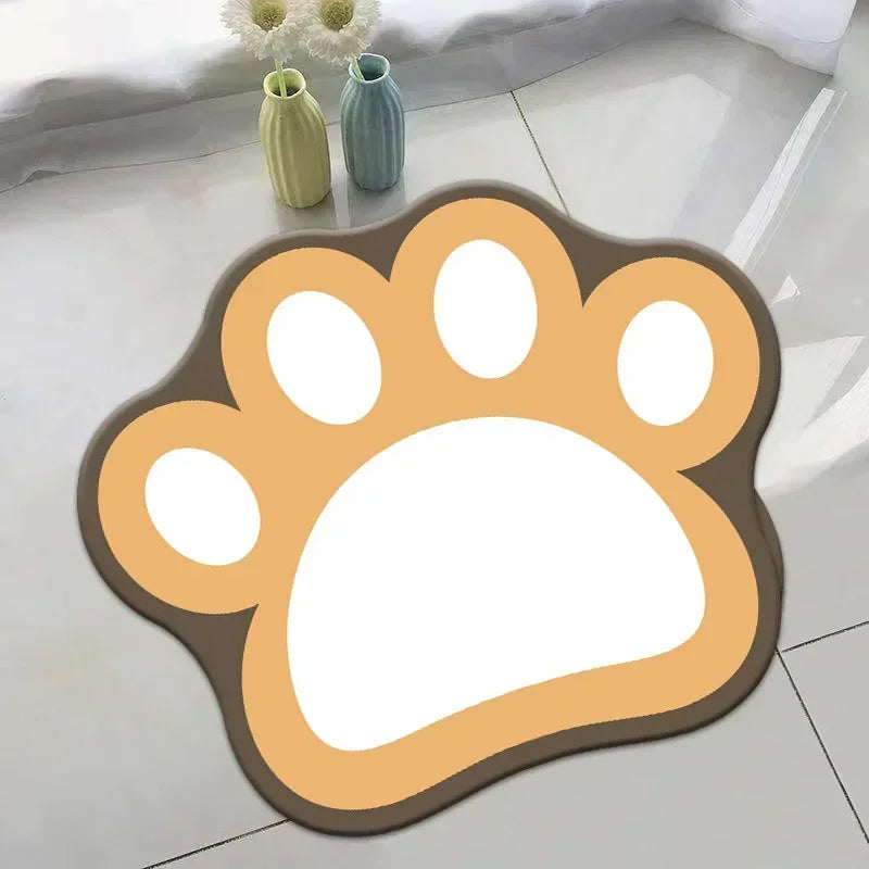 Cartoon Bathroom Bath Mat Super Absorbent Bathroom Rugs Set Non Slip Entrance Doormat Nappa Skin Floor Mats Toilet Carpet