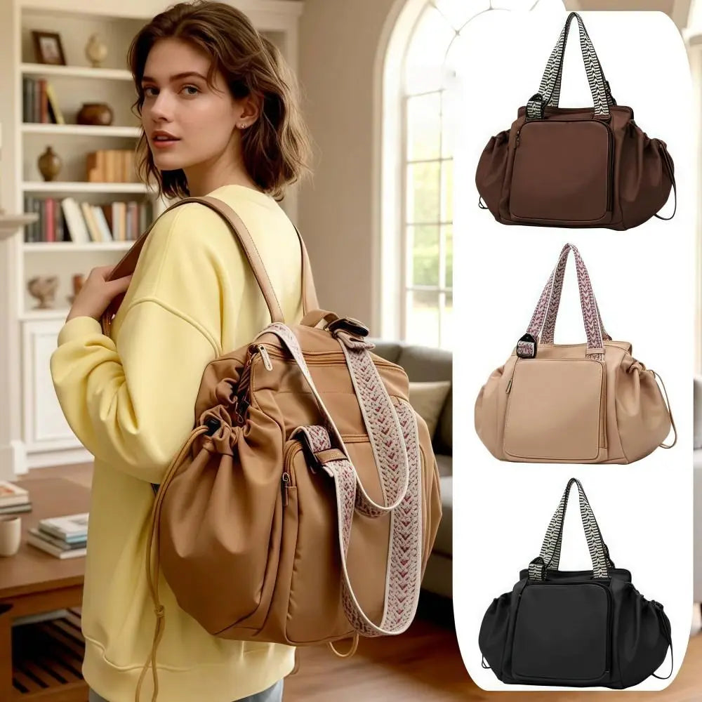 Multifunctional Travel Storage Bag Lightweight Cradle Design Women's Backpack Durable Waterproof Mommy Bag Mother Baby Outing