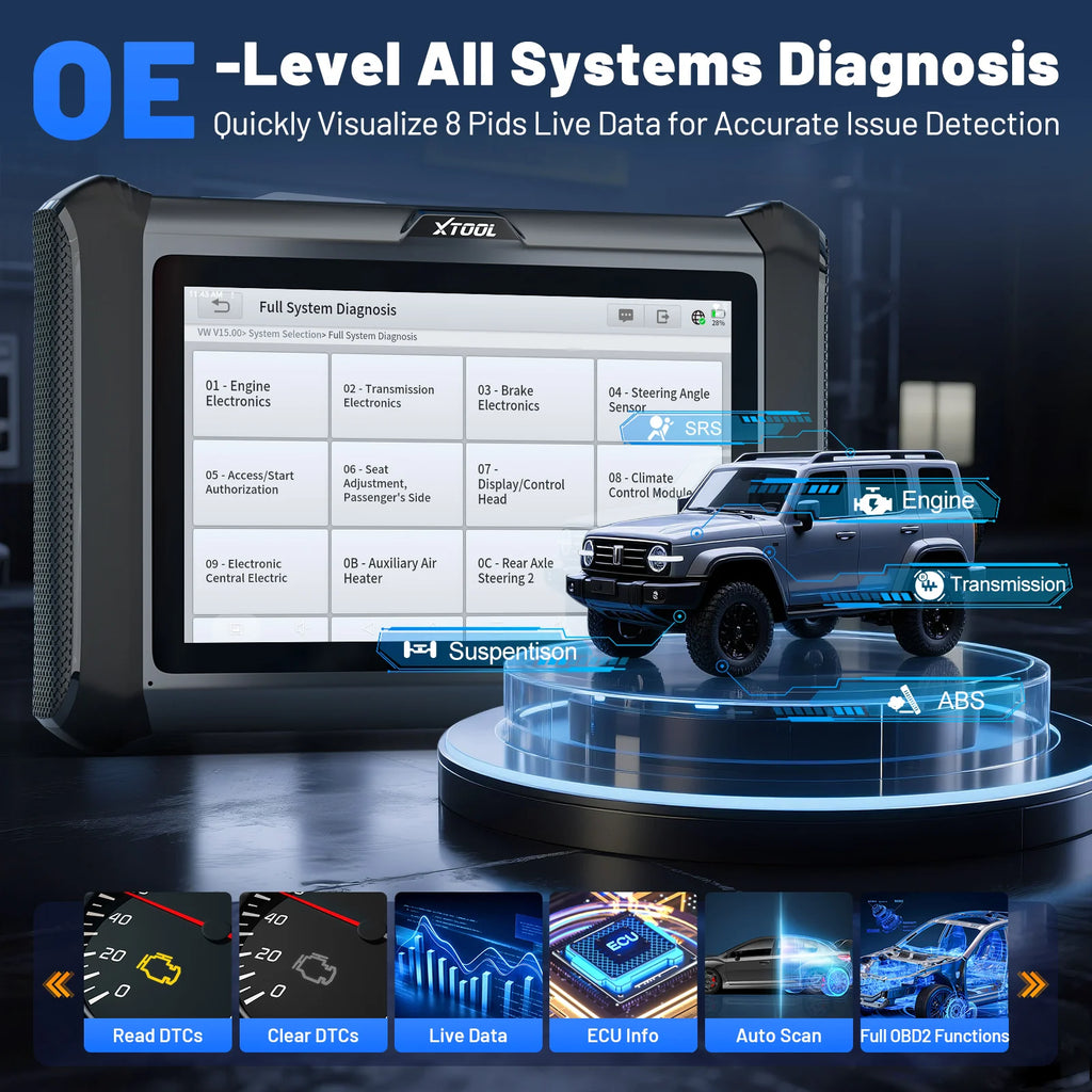 XTOOL X100 PADS V2.0 Key Programmer Automotive Scanner IMMO Read Write Chip All Key Lost OBD2 Diagnostic Tool With CANFD DOIP